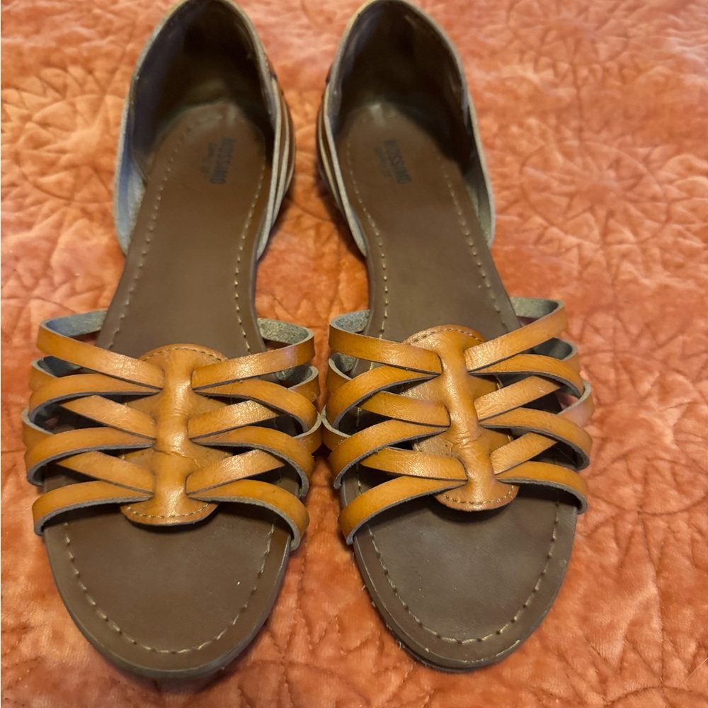 Mossimo Supply Co. Brown and Tan Woven Sandals